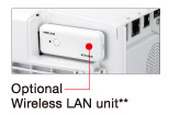 Máy Chiếu Nec NP-M420X - Sử dụng mạng LAN để truyền gửi thông tin, hình ảnh